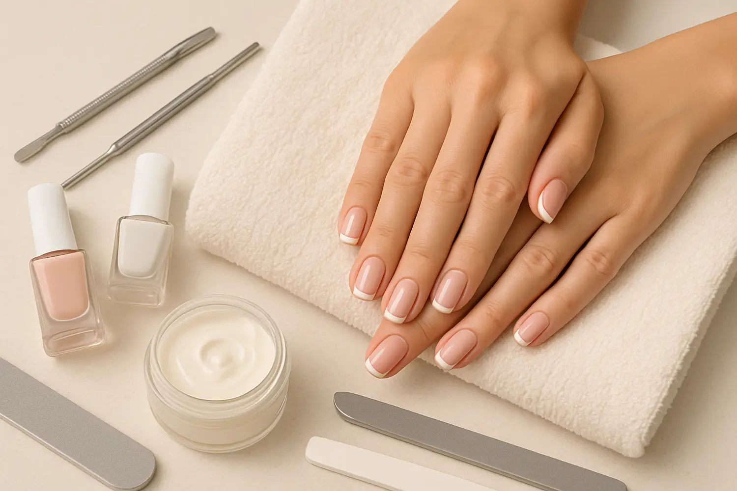 how to do french manicure at home