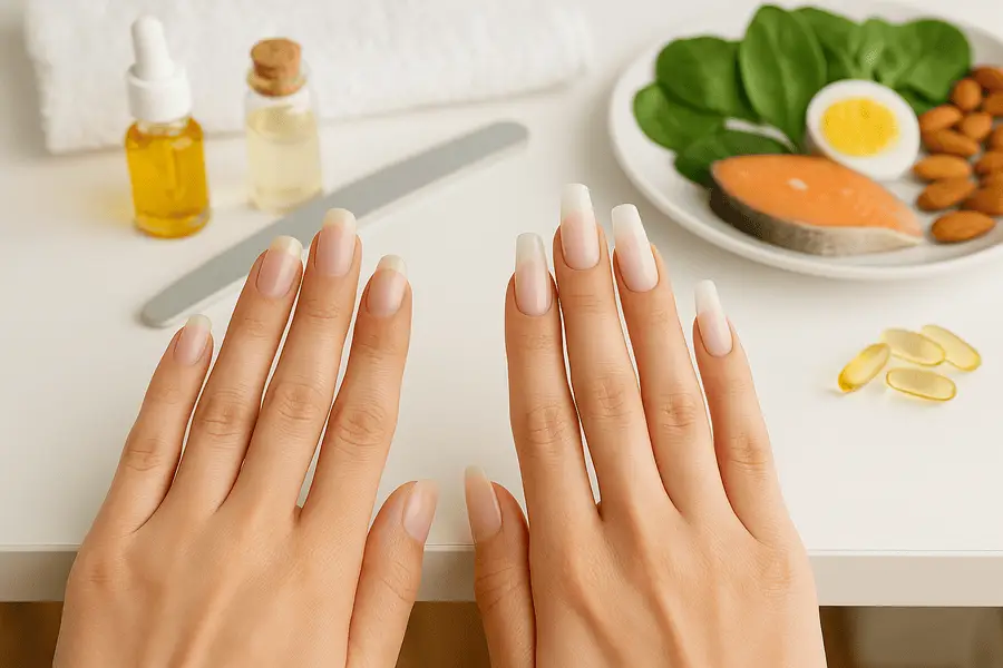 how to maintain clean long nails